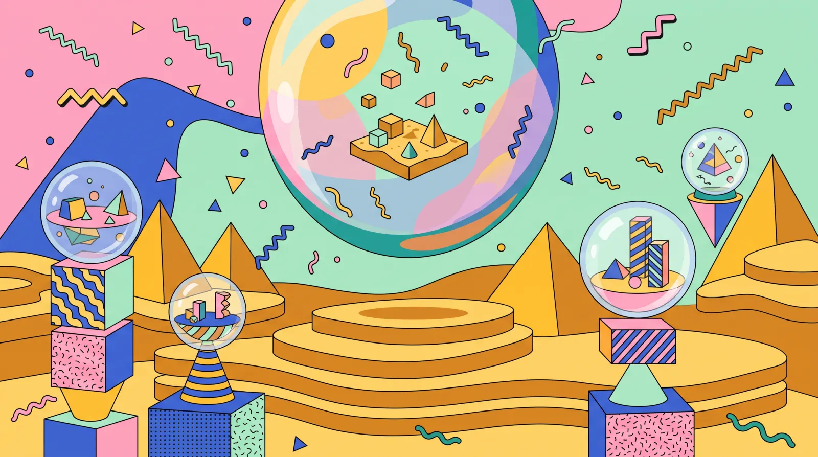 Illustrazione d’atmosfera dedicata a Cocoon