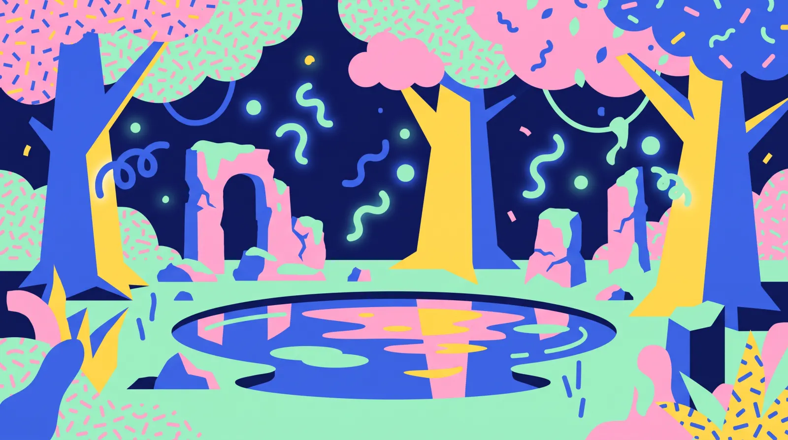Illustrazione d’atmosfera dedicata a Ori and the Will of the Wisps